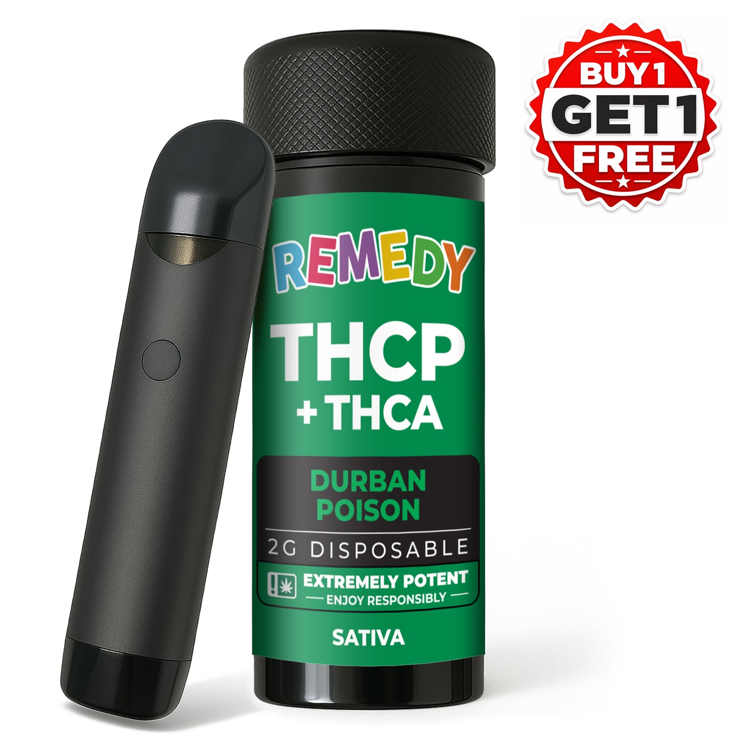 Durban Poison THCP 2g Disposable