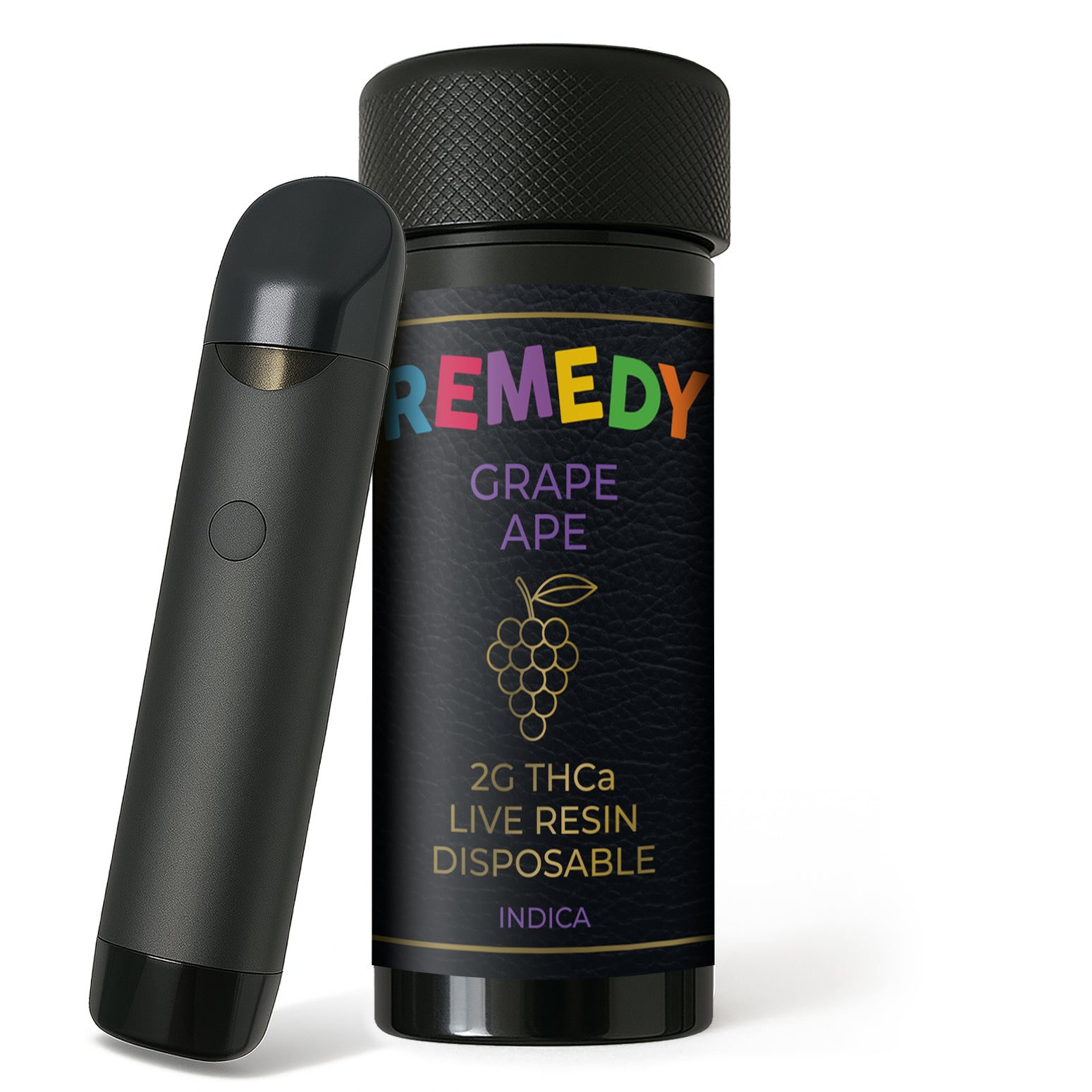 Grape Ape THCa Live Resin 2g Disposable | Remedy Premium Hemp Grape Ape THCa Live Resin 2g Disposable | Remedy Premium Hemp