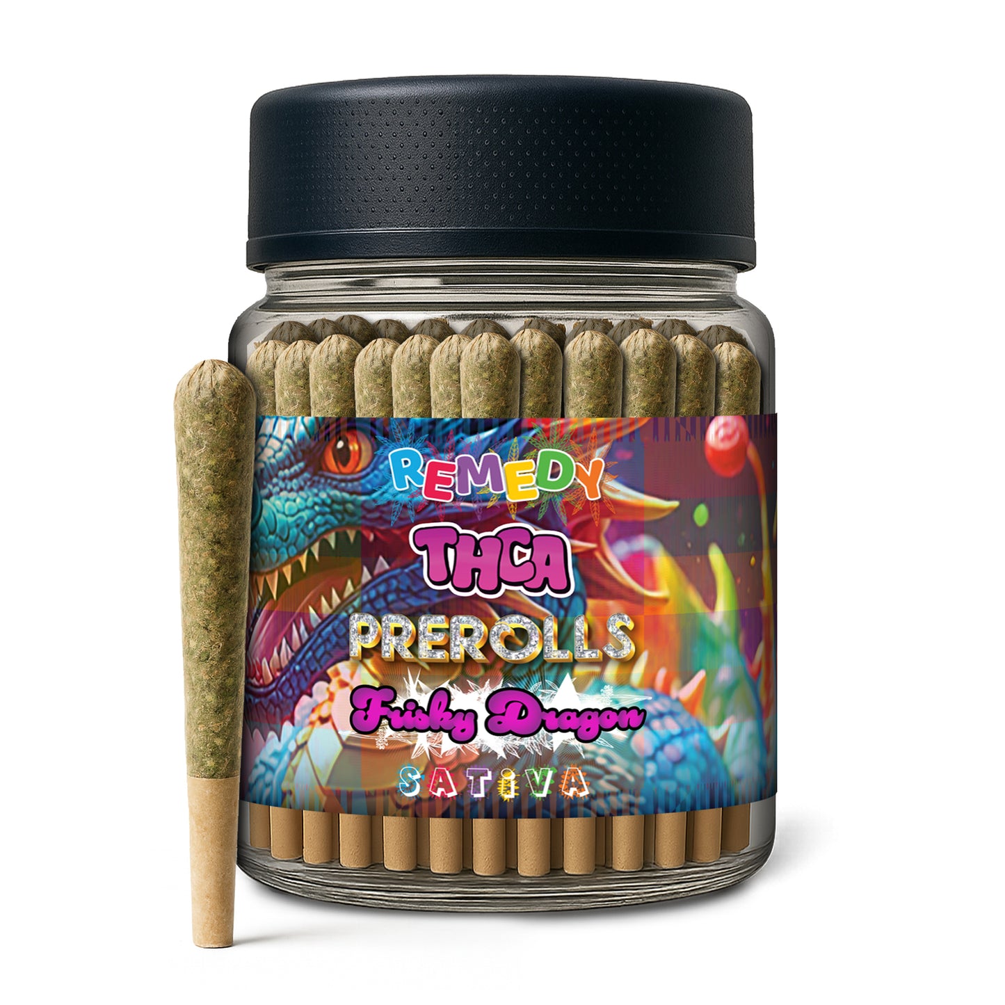 THC-A Pre-Rolls Joints 50 Pack - Frisky Dragon