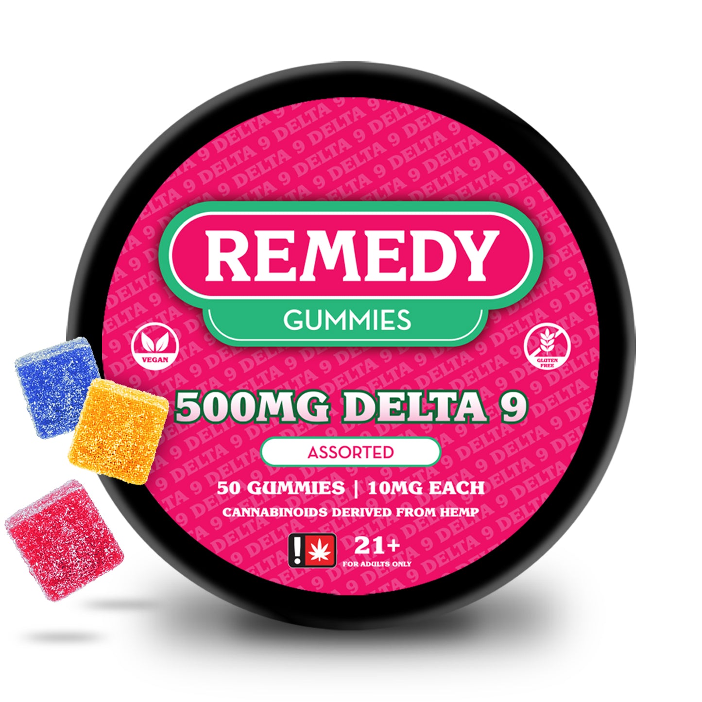 Assorted Delta 9 500mg Gummies