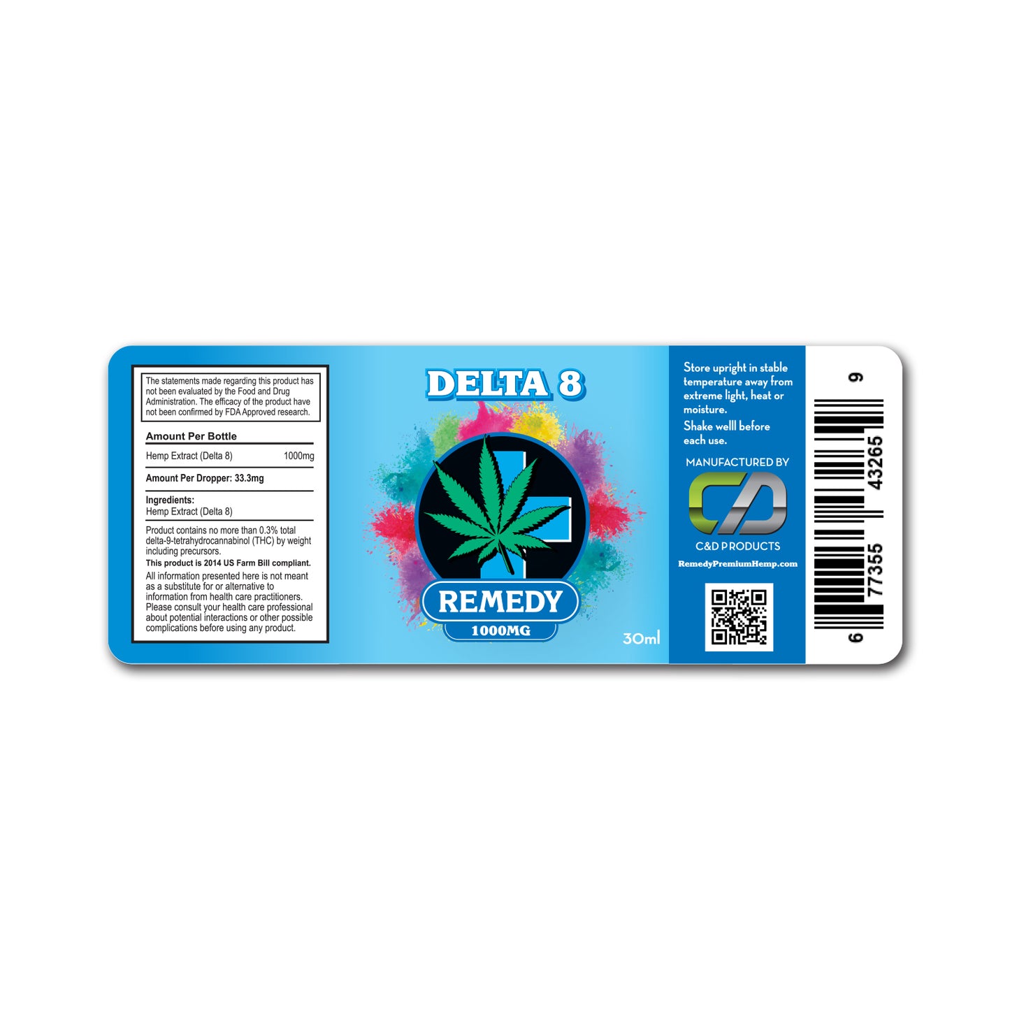 Delta 8 Tincture Oil 1000mg 30ml