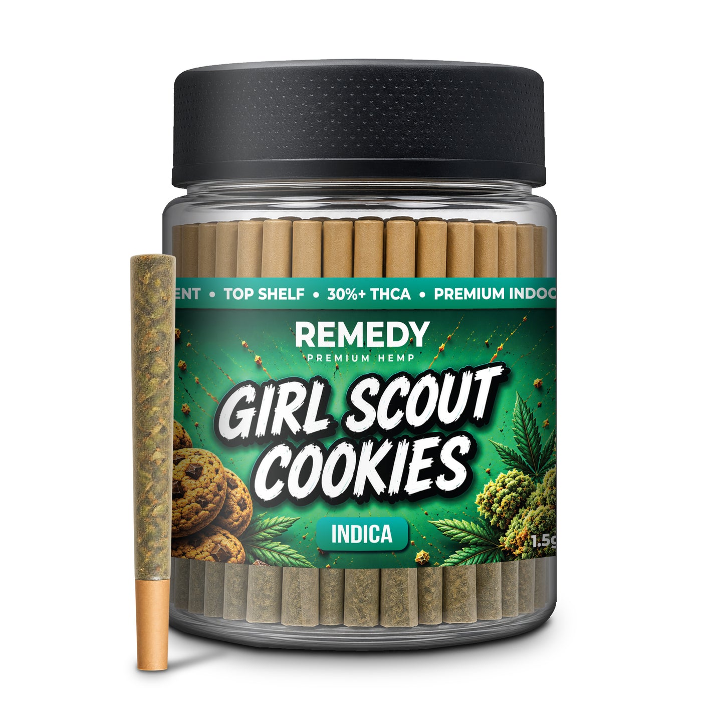 Girl Scout Cookies THCa 1.5g PreRolls 50-Pack