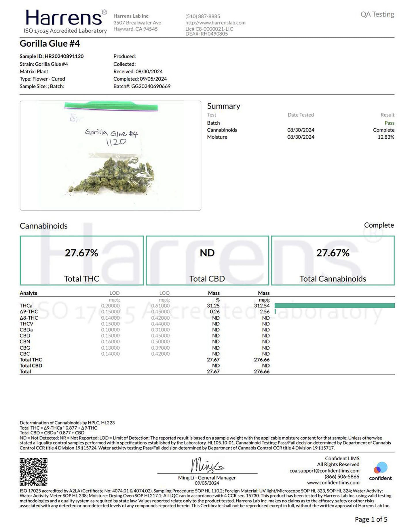 Gorilla Glue #4 THCa 1.5g PreRolls 2-Pack