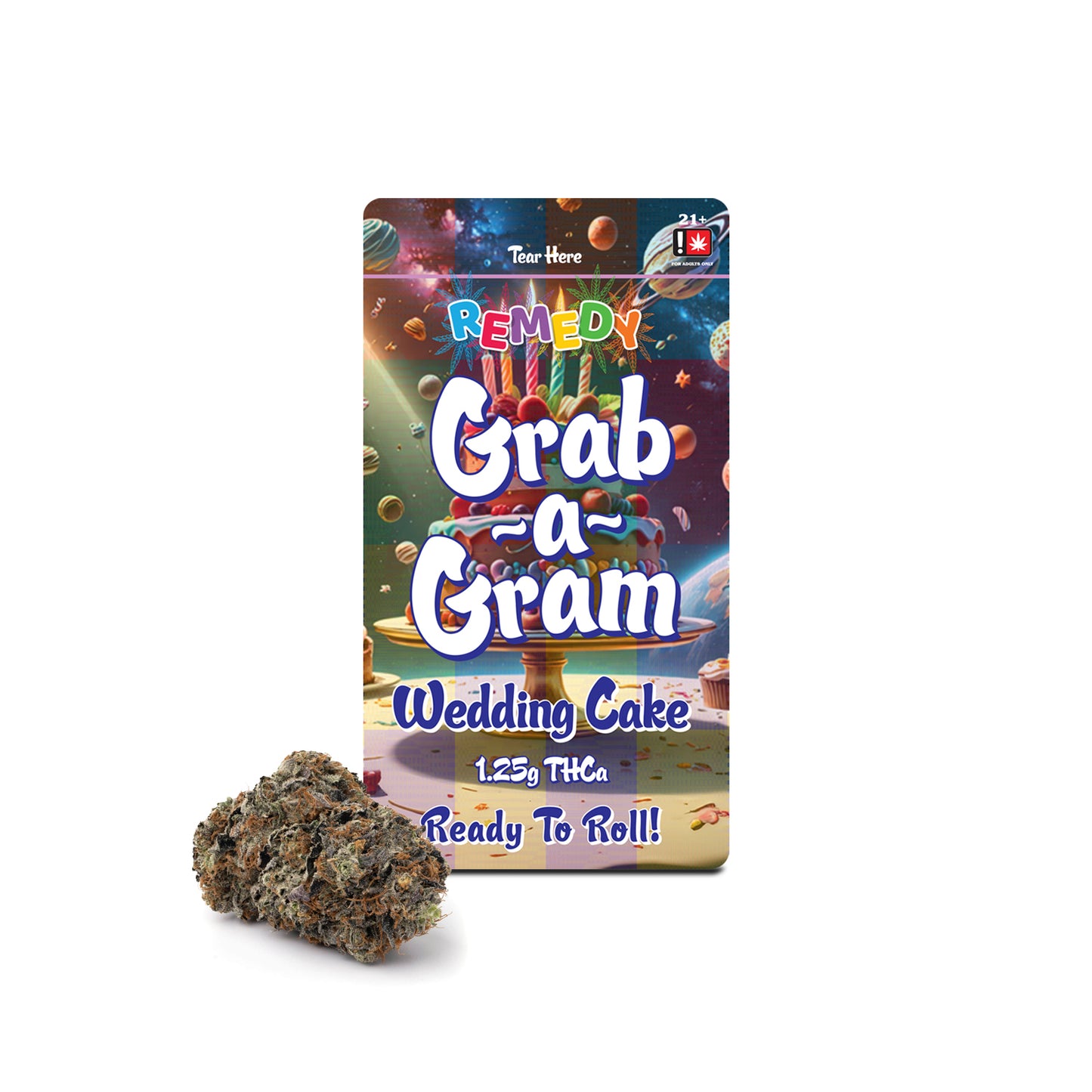 THCA Grab-a-Gram 1.25g Flower - Wedding Cake