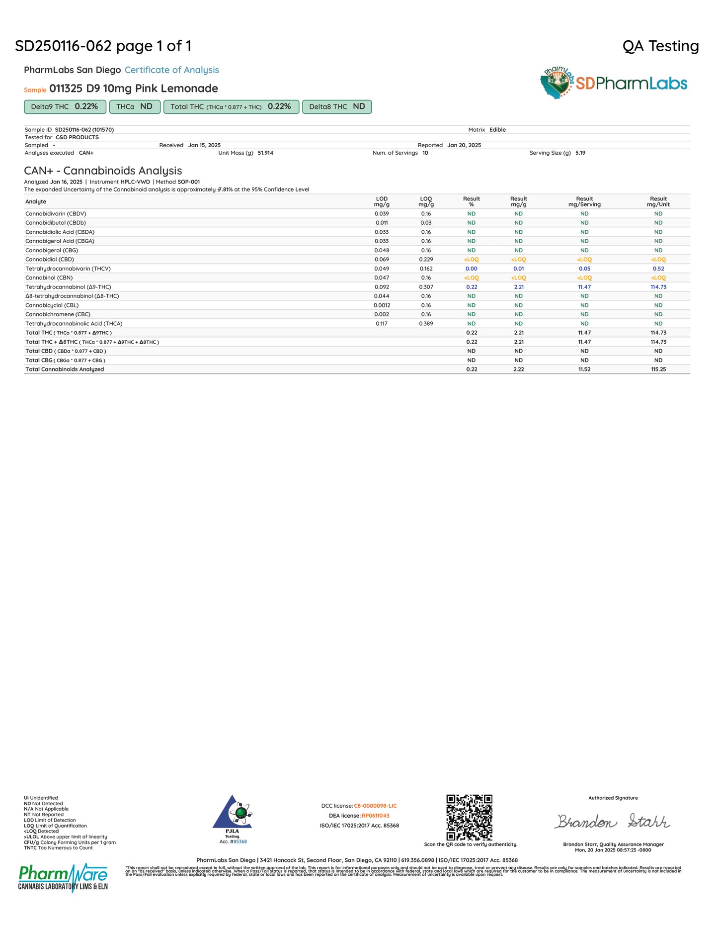 Delta 9 THC Tropical Mix Gummies 100mg