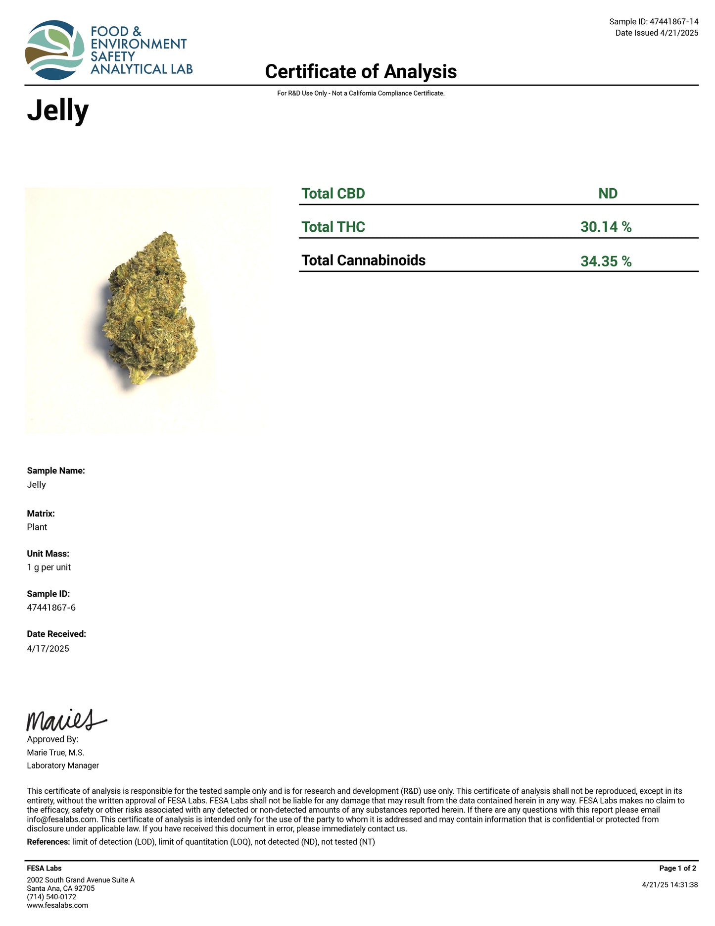Hella Jelly - 34.35% THCA