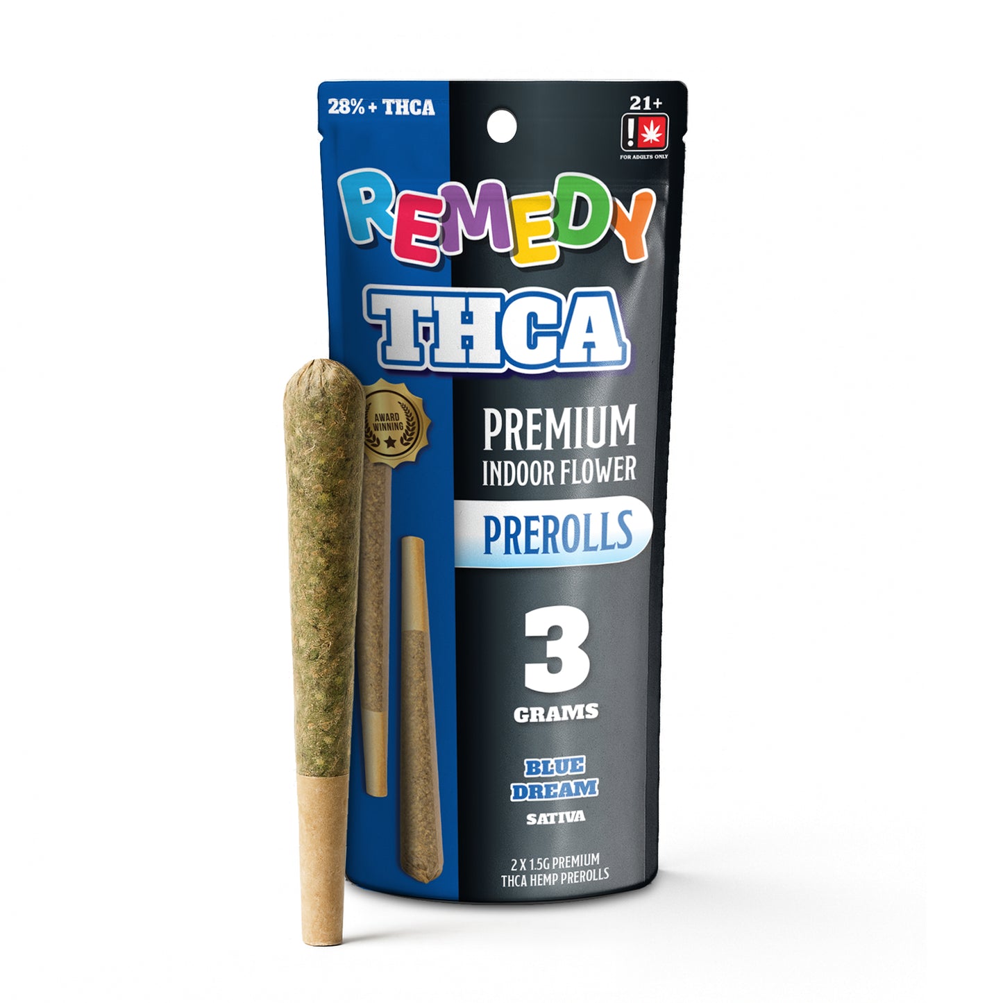 Blue Dream THCa 1.5g PreRolls 2-Pack