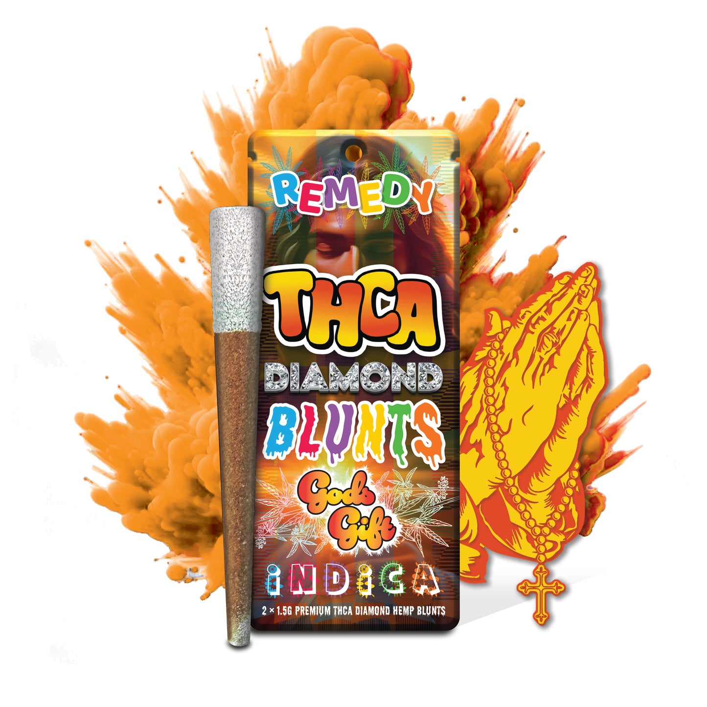 THC-A Pre-Rolls Diamond Blunts 2 Pack - God's Gift