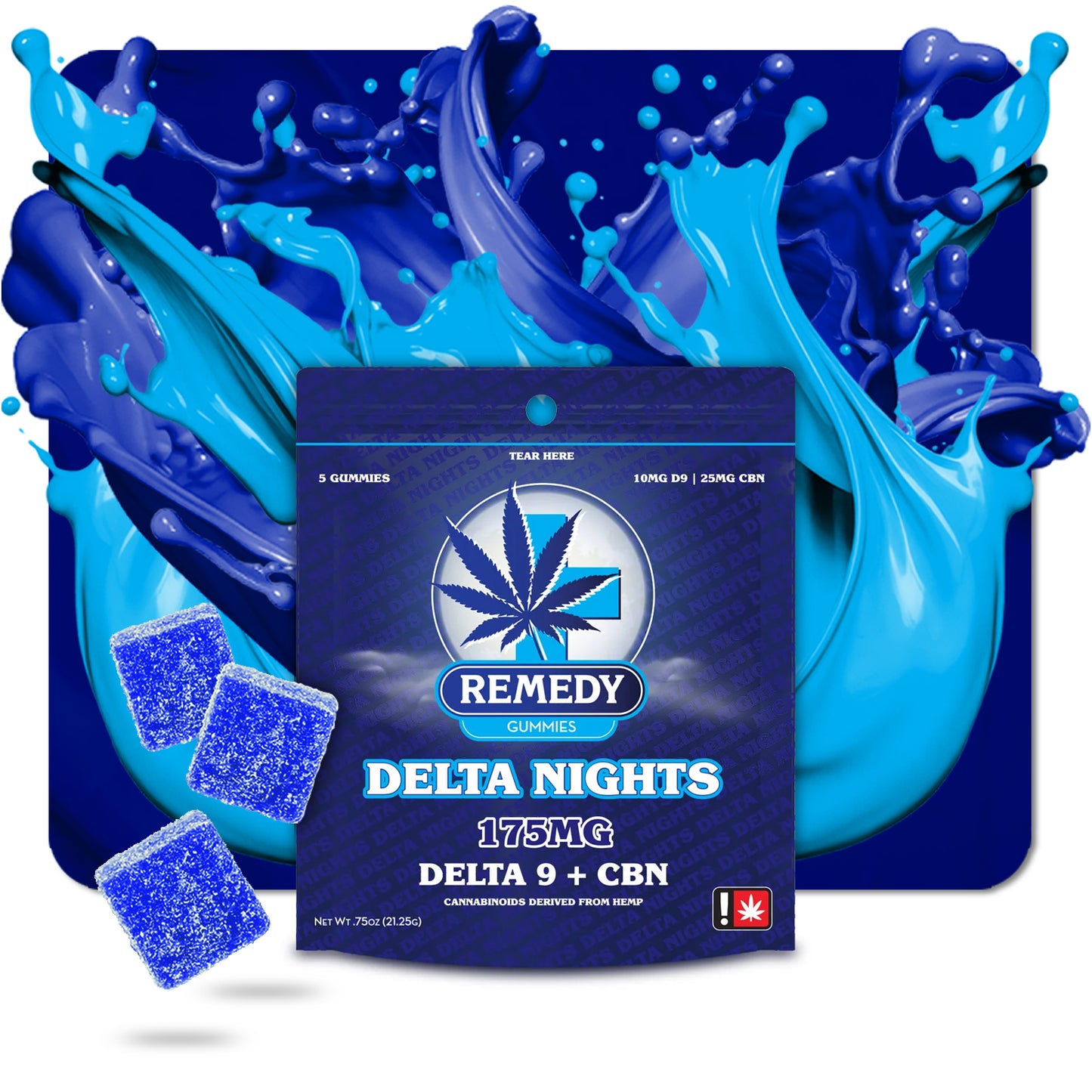 Delta Nights Gummies 175mg/5ct - Delta 9 + CBN