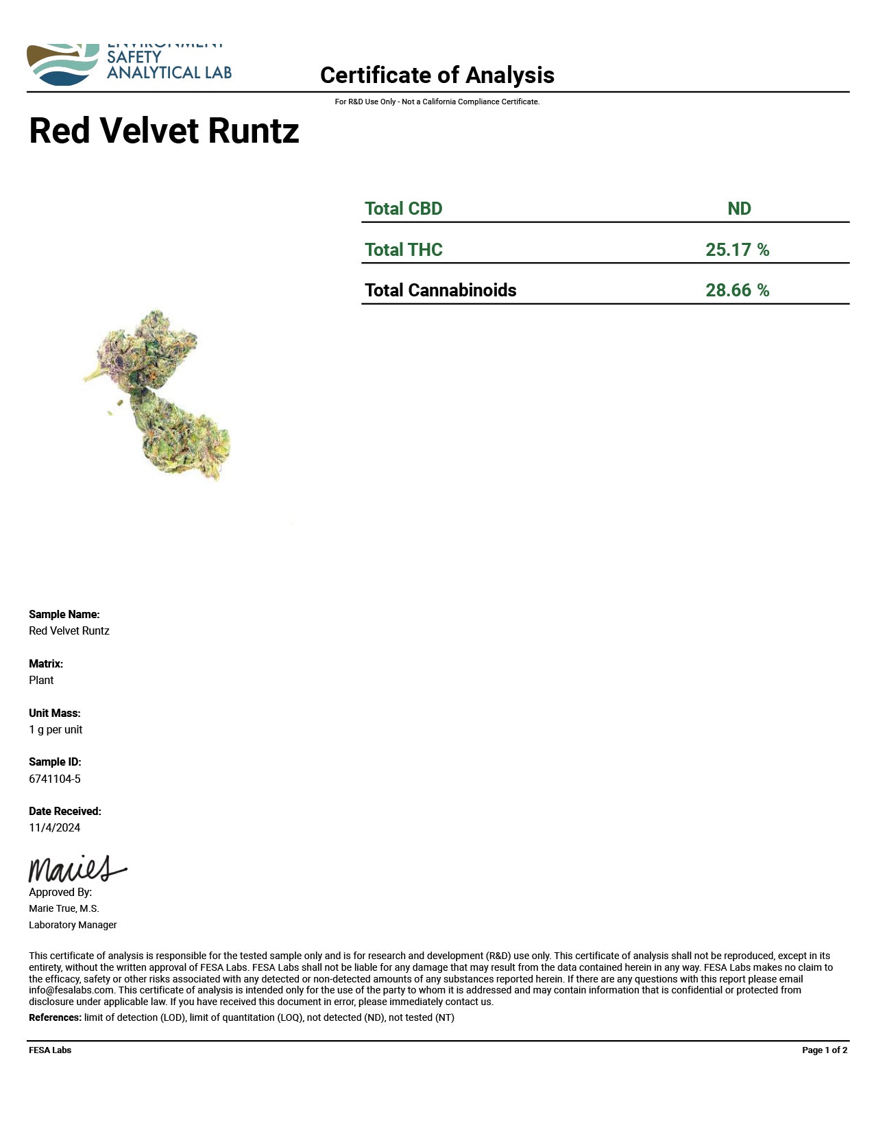 Red Velvet Runtz THCa 28.66%