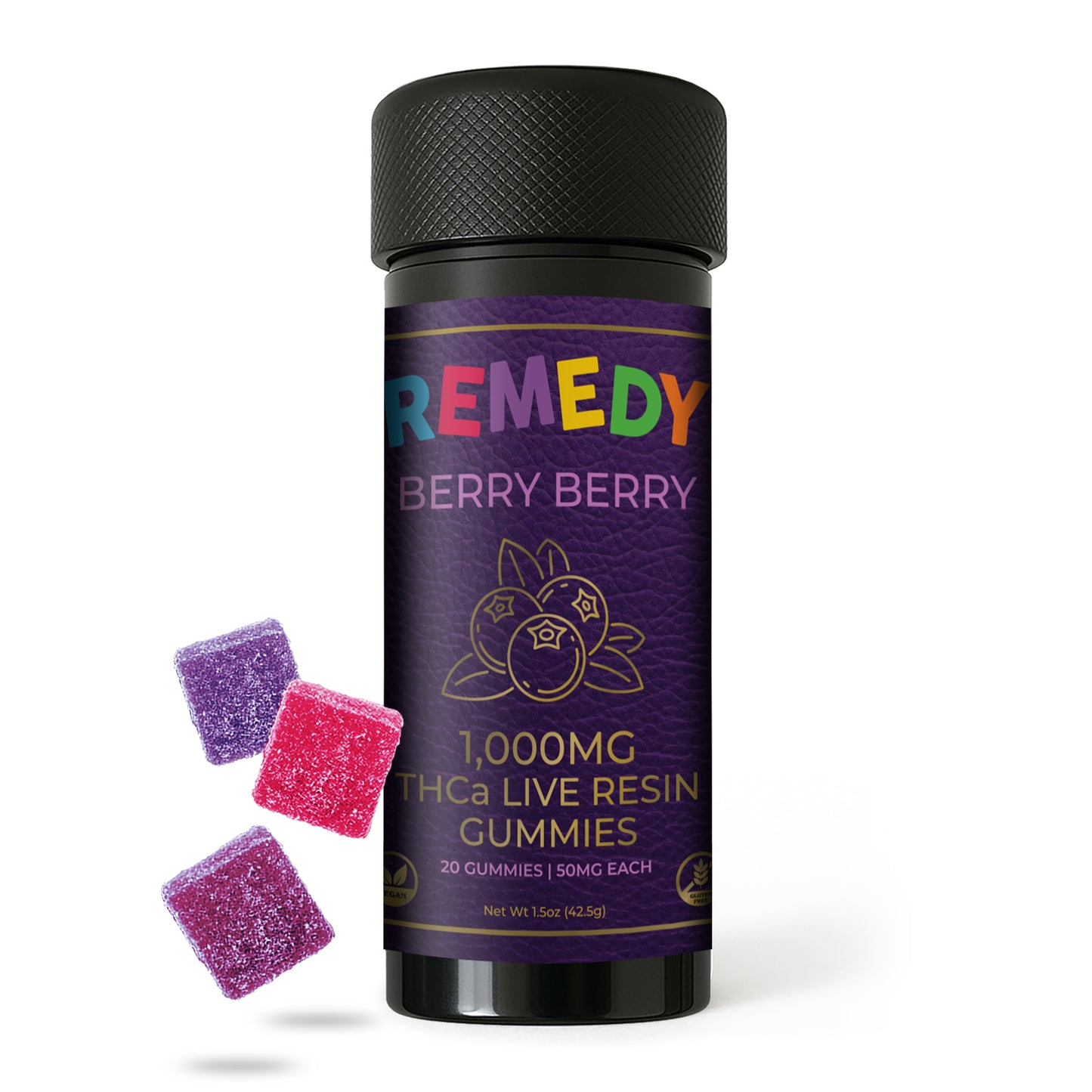 Berry Berry THCa Live Resin 1,000mg Gummies