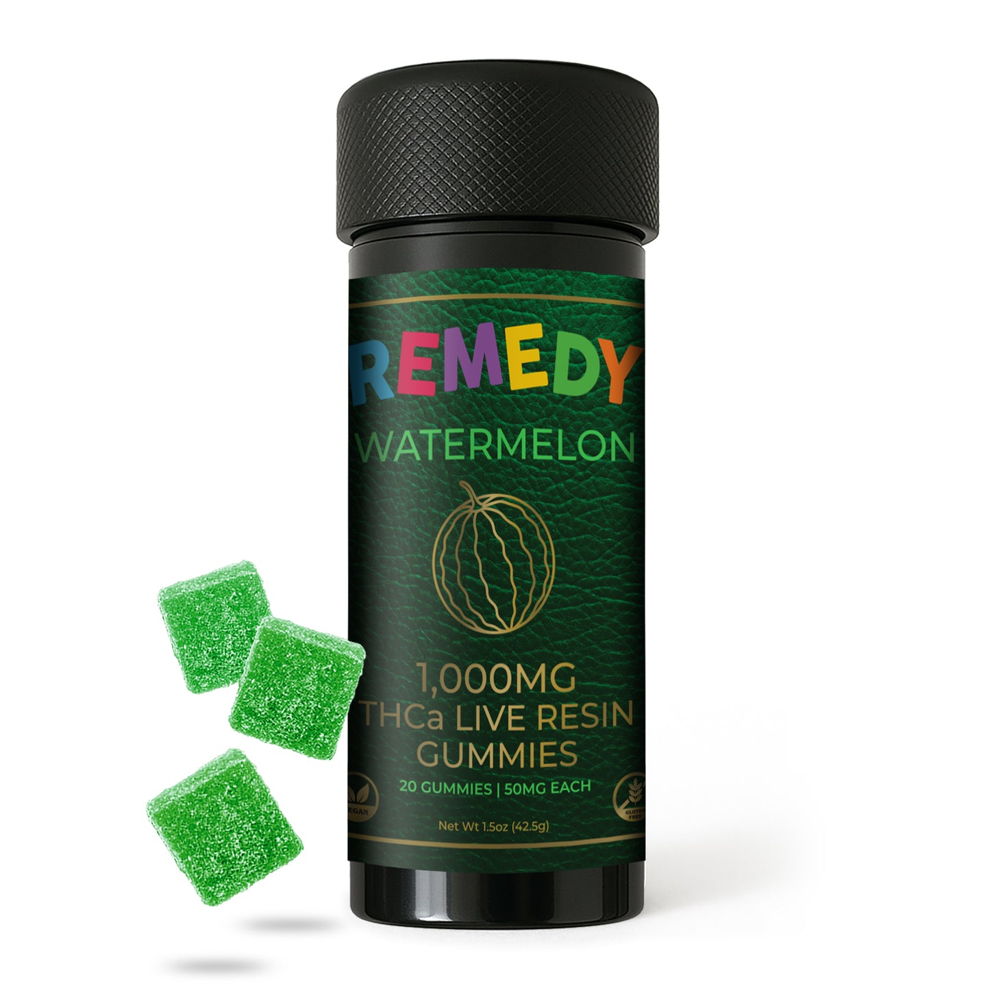 Watermelon THCa Live Resin 1,000mg Gummies