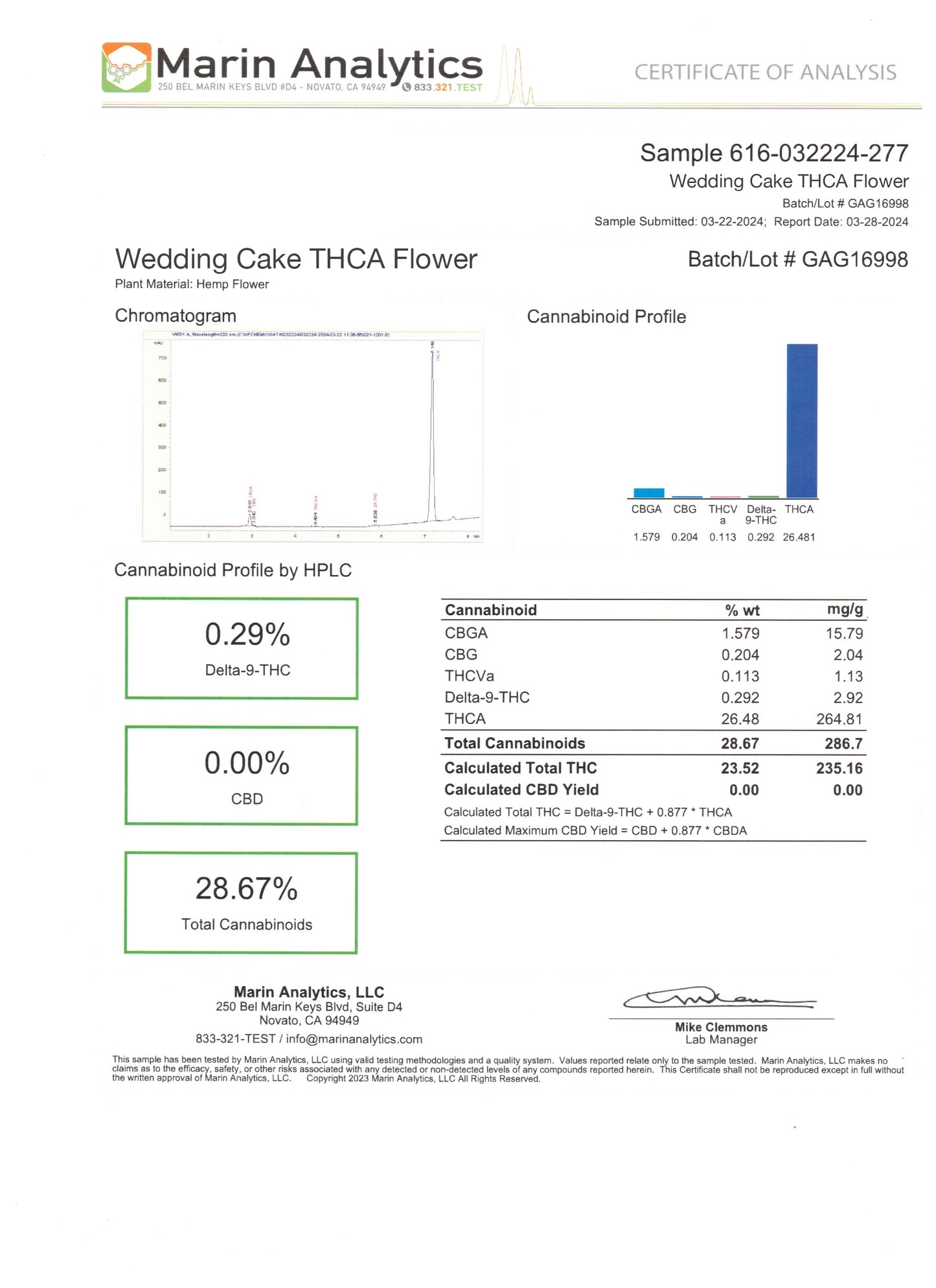THCA Grab-a-Gram 1.25g Flower - Wedding Cake