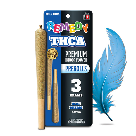 THC-A 3 Gram Pre-Rolls Joints 2 Pack - Blue Dream