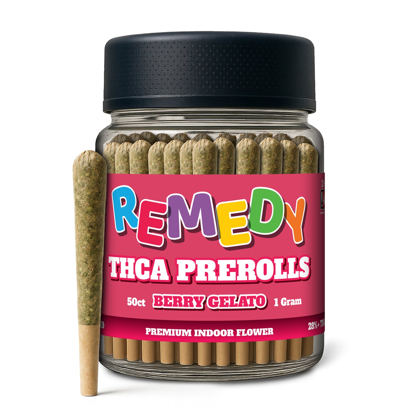 Berry Gelato THCa 1g PreRolls 50-Pack