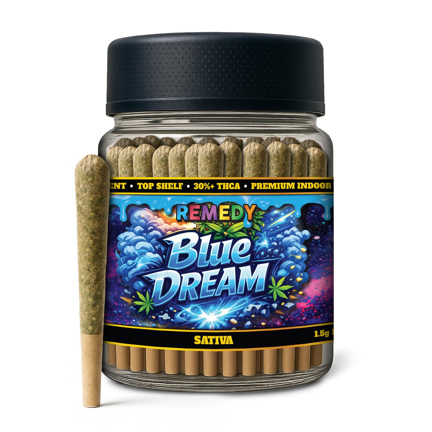 Blue Dream THCa 1.5g PreRolls 50-Pack