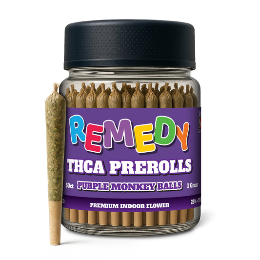 THC-A Pre-Rolls Joints 50 Pack - Purple Monkey Balls