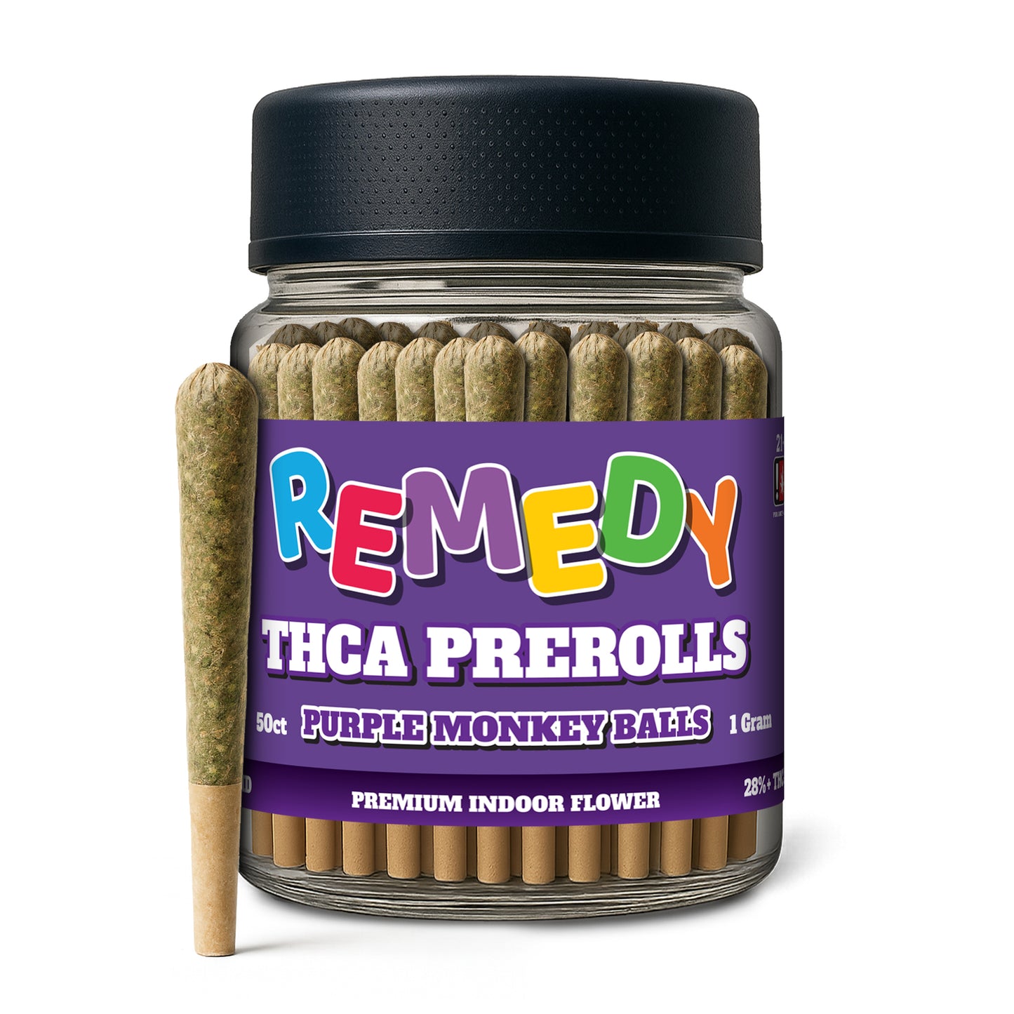 Purple Monkey Balls THCa 1g PreRolls 50-Pack