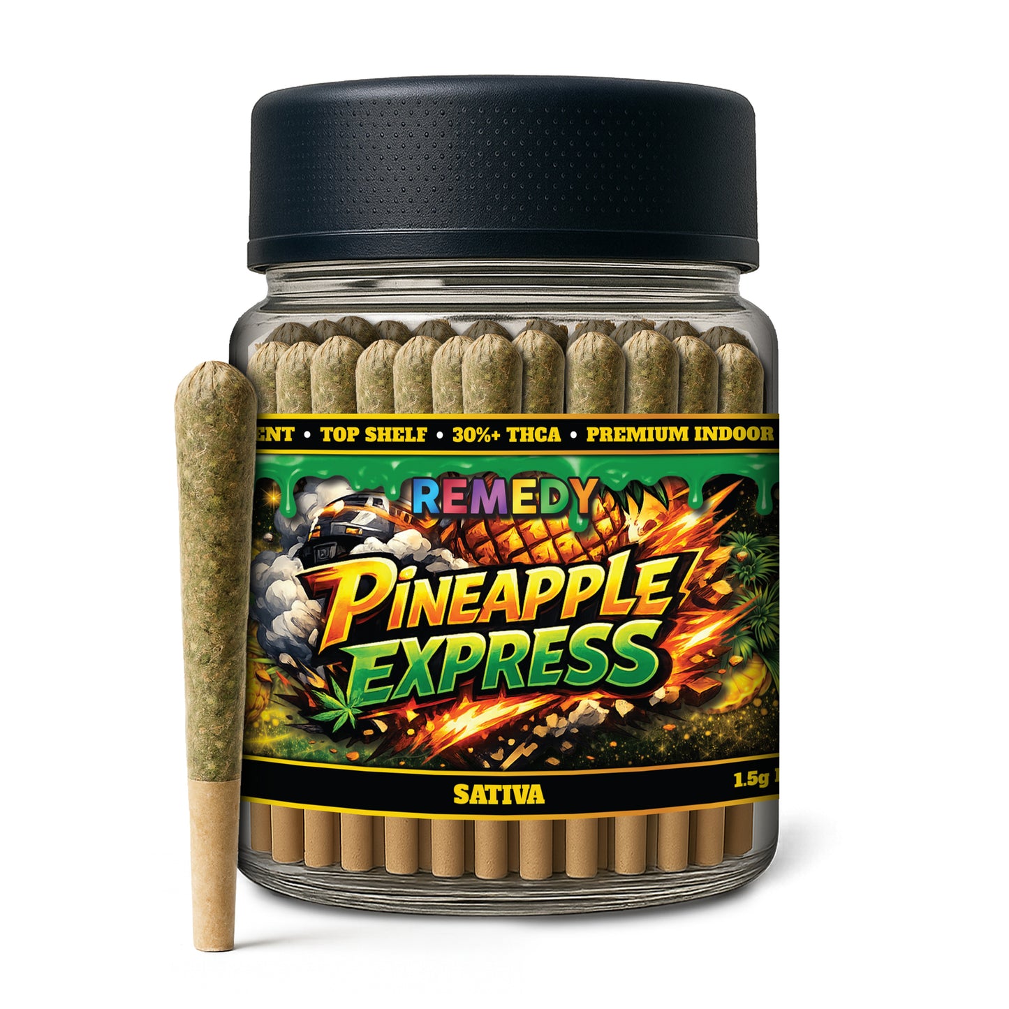 Pineapple Express THCa 1.5g PreRolls 50-Pack