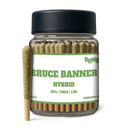 Bruce Banner THCa 1.5g PreRolls 50-Pack