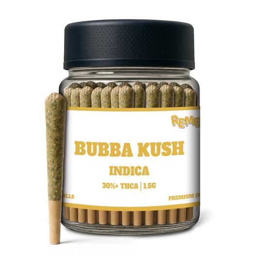 Bubba Kush THCa 1.5g PreRolls 50-Pack