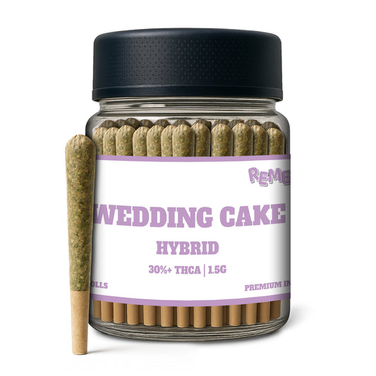 Wedding Cake THCa 1.5g PreRolls 50-Pack