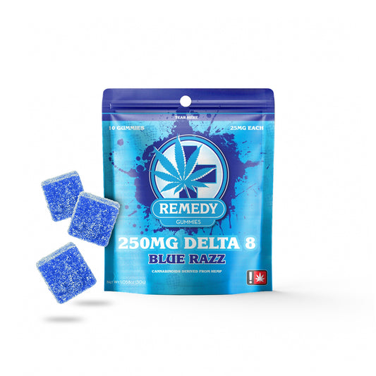 Delta 8 THC Blue Razz Gummies 250mg