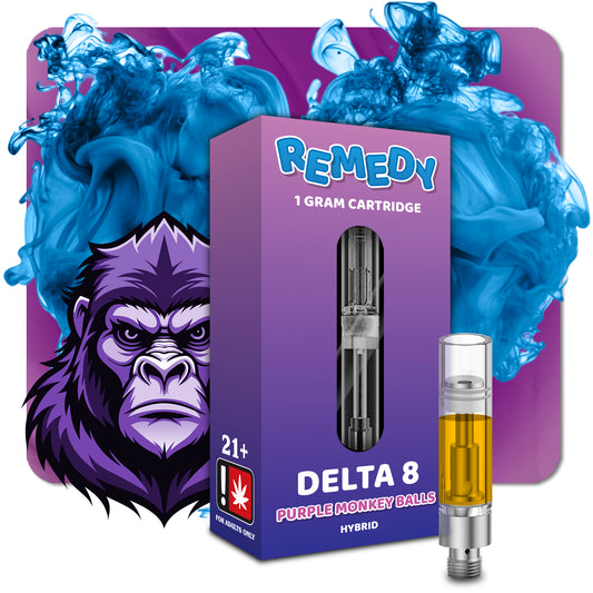 Delta 8 THC Cart Purple Monkey Balls