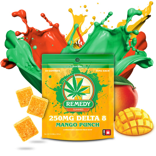 Delta 8 THC Gummies Mango Punch 250mg