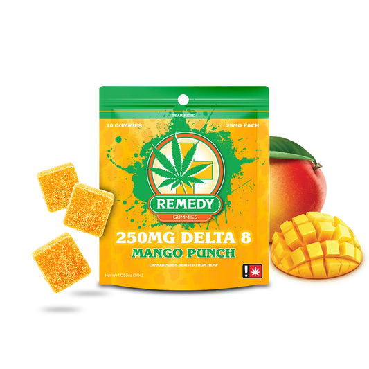 Delta 8 THC Gummies Mango Punch 250mg