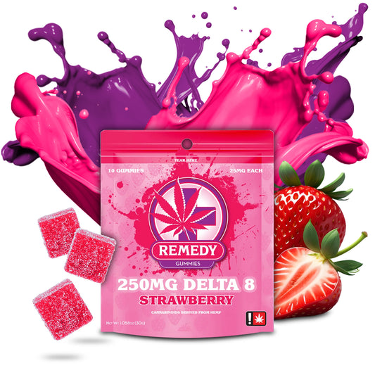 Delta 8 Strawberry Gummies 250mg