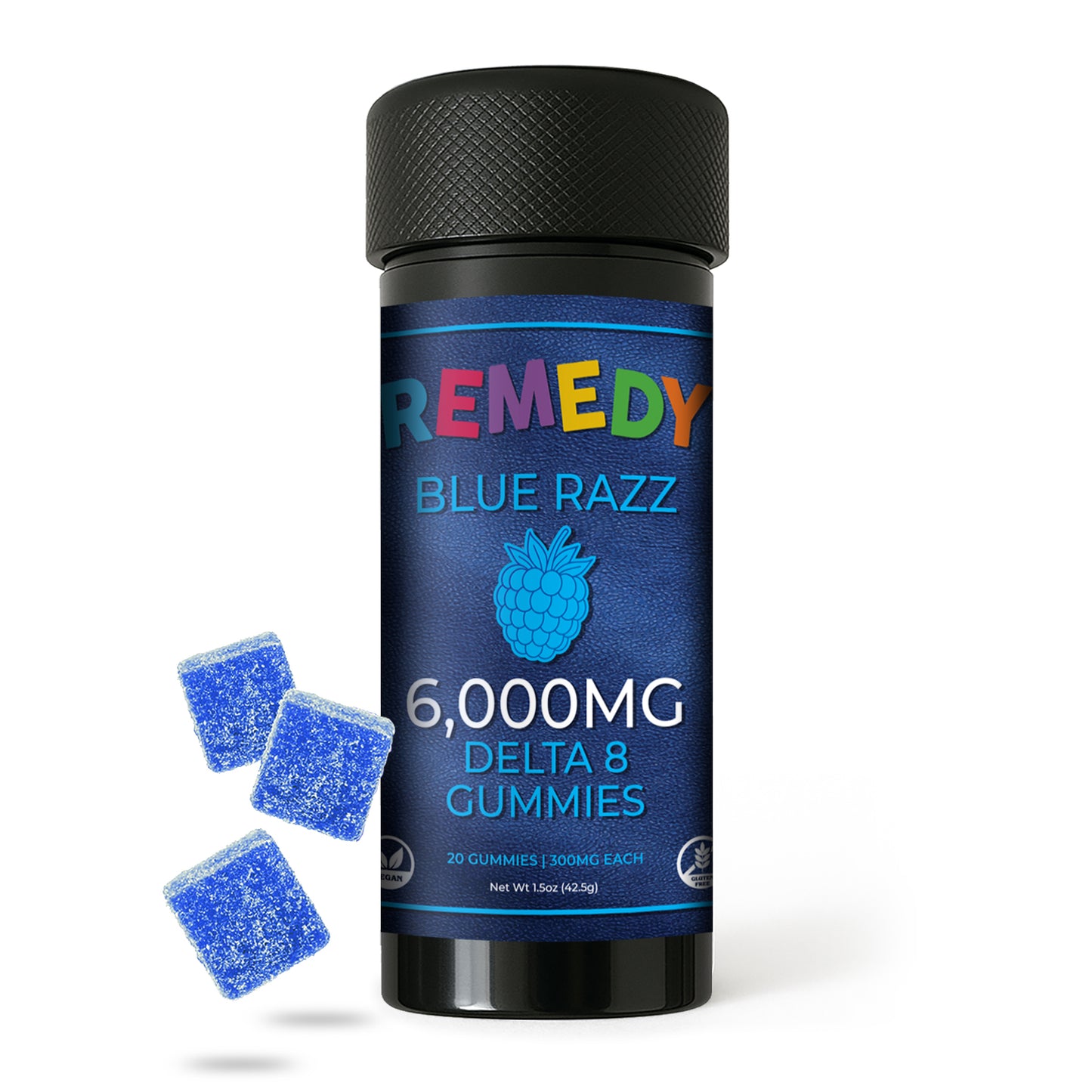 Blue Razz Delta 8 300mg Gummies