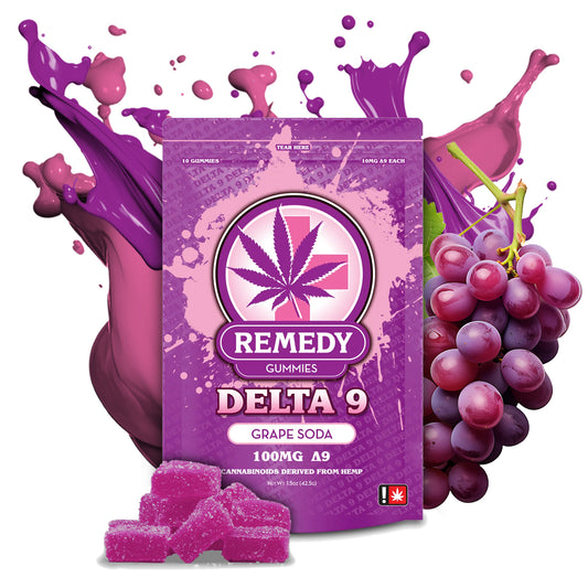 Delta 9 THC Gummies Grape Soda 100mg