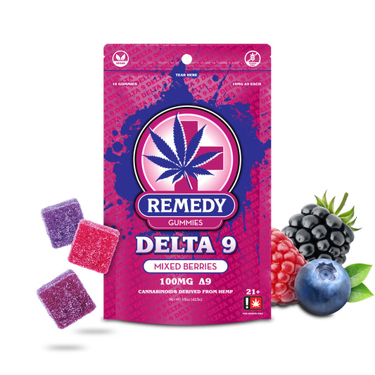 Delta 9 THC Mixed Berries Gummies 100mg