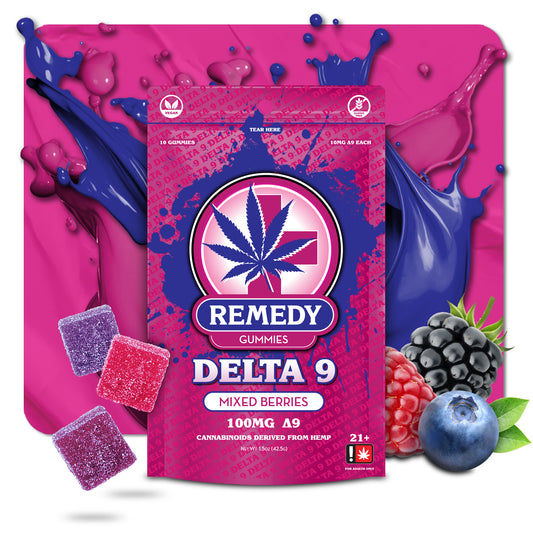 Delta 9 THC Mixed Berries Gummies 100mg