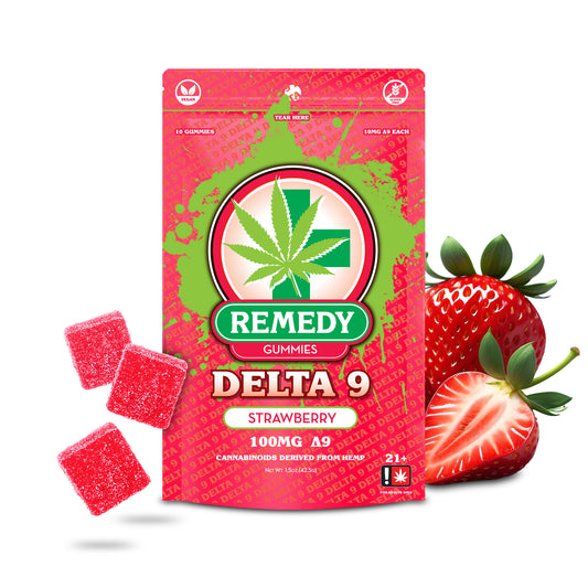 Delta 9 THC Gummies Strawberry 100mg