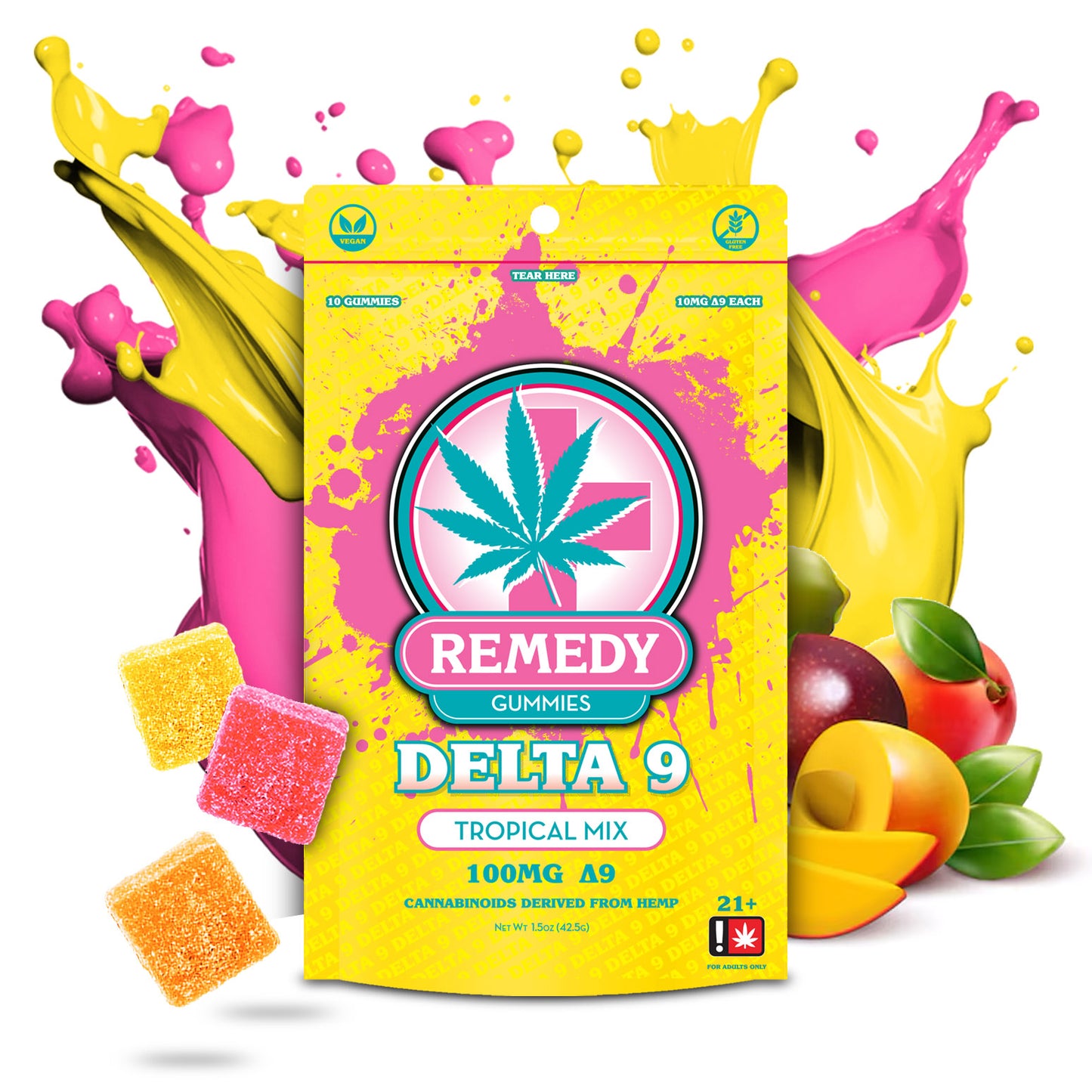 Delta 9 THC Tropical Gummies 100mg