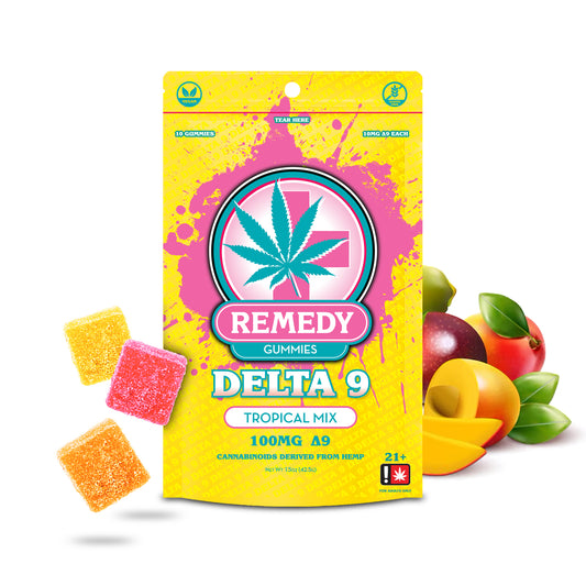 Delta 9 THC Tropical Mix Gummies 100mg