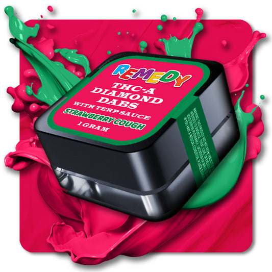 THC-A Diamond Dabs with Terp Sauce Strawberry Cough - 1 Gram