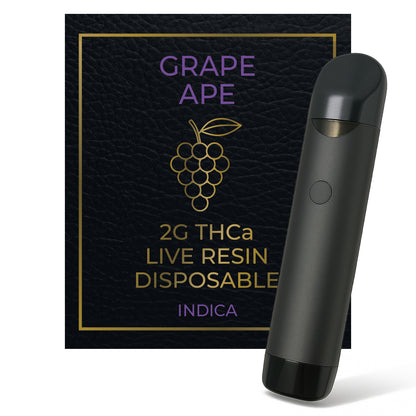 Grape Ape THCa Live Resin 2g Disposable | Remedy Premium Hemp Grape Ape THCa Live Resin 2g Disposable | Remedy Premium Hemp