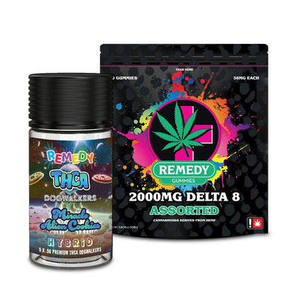 Buy 2 Delta 8 2000mg Gummy Bags Get Miracle Alien Cookies THCA Dog Walkers FREE