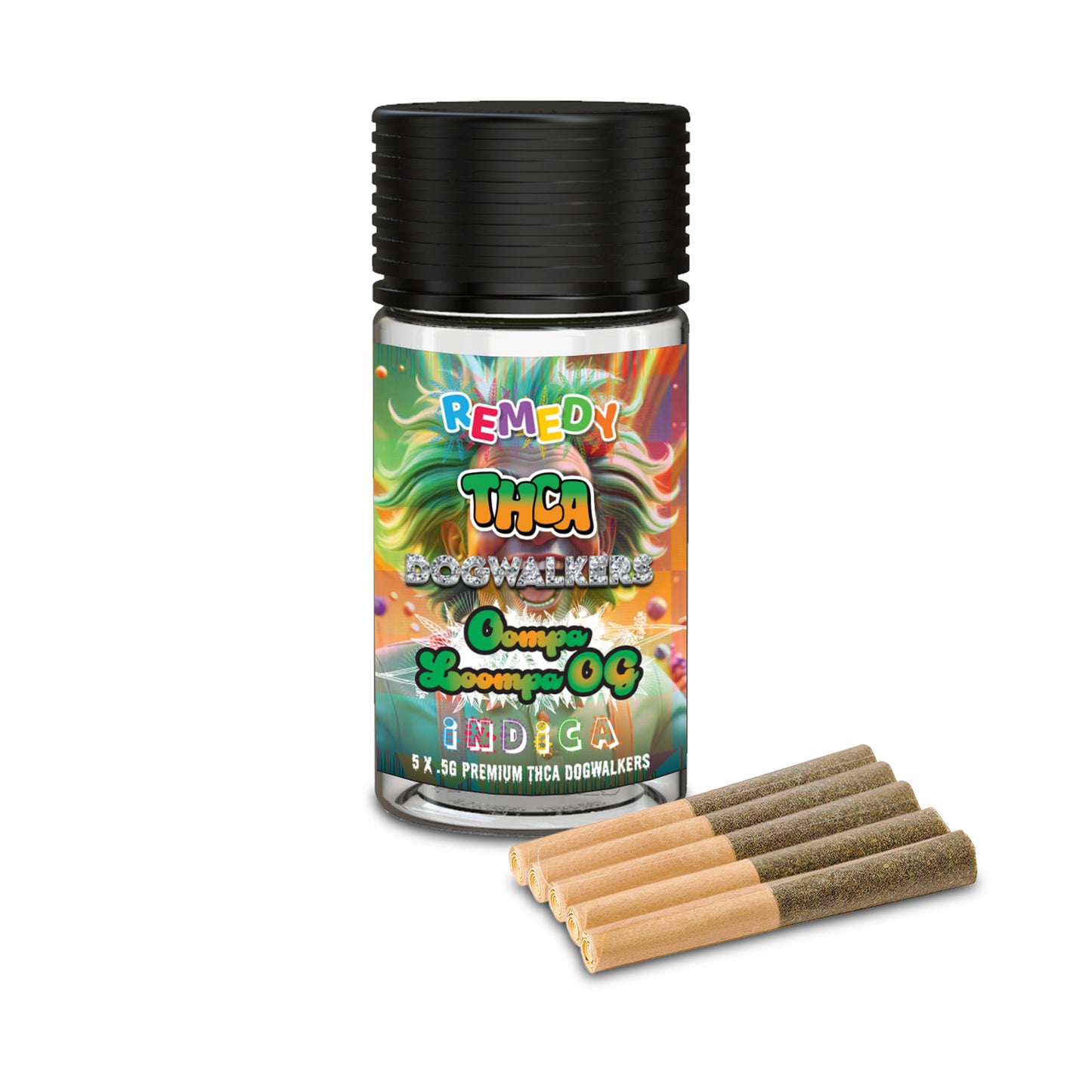 THC-A Dog Walker Pre-Rolls 5 Pack - Oompa Loompa