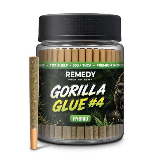 Gorilla Glue #4 THCa 1.5g PreRolls 50-Pack