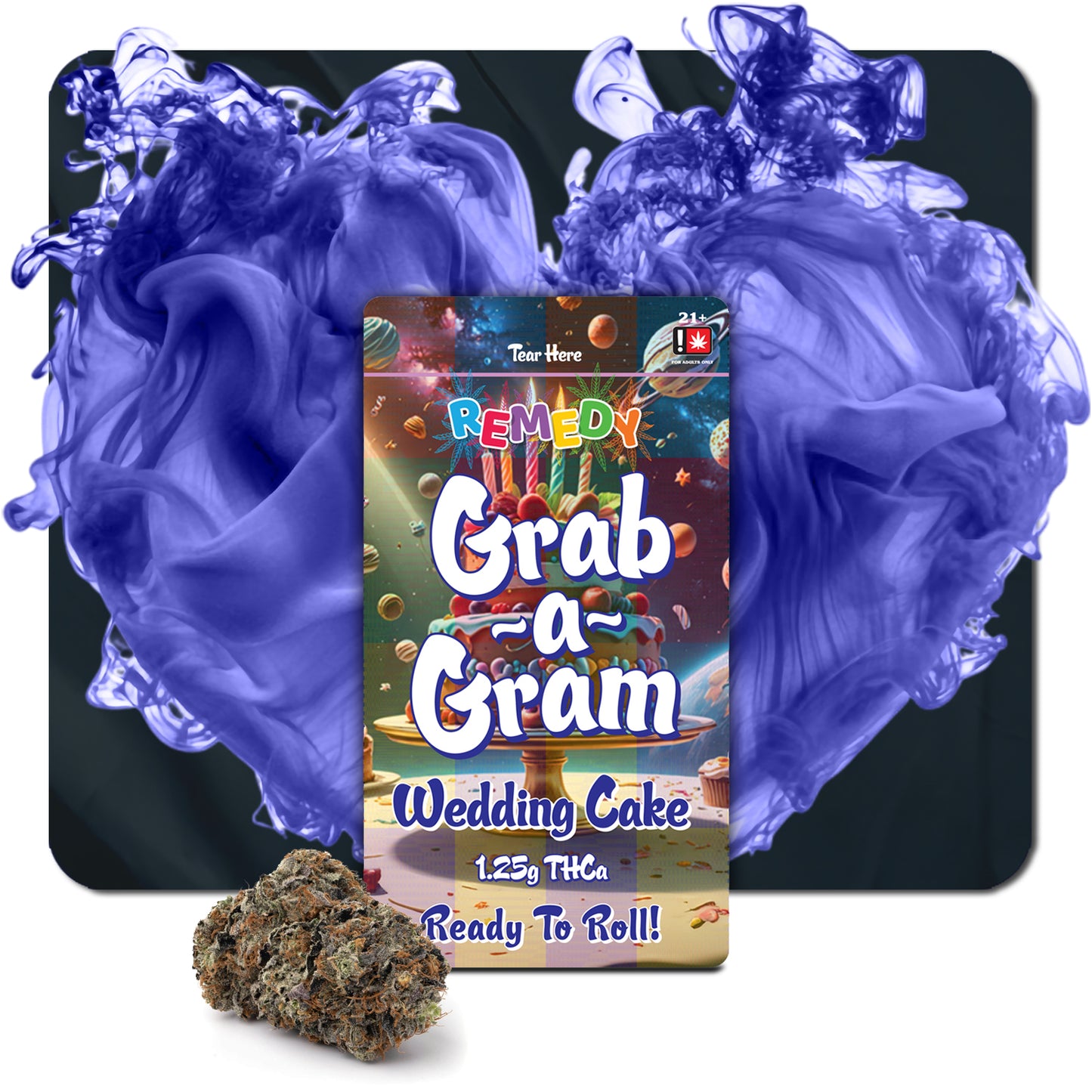 THCA Grab-a-Gram 1.25g Flower - Wedding Cake