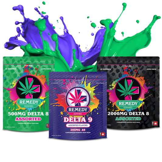 Buy 2 Delta 8 Assorted Gummy Bags Get a Free Delta 9 200mg Gummy Bag