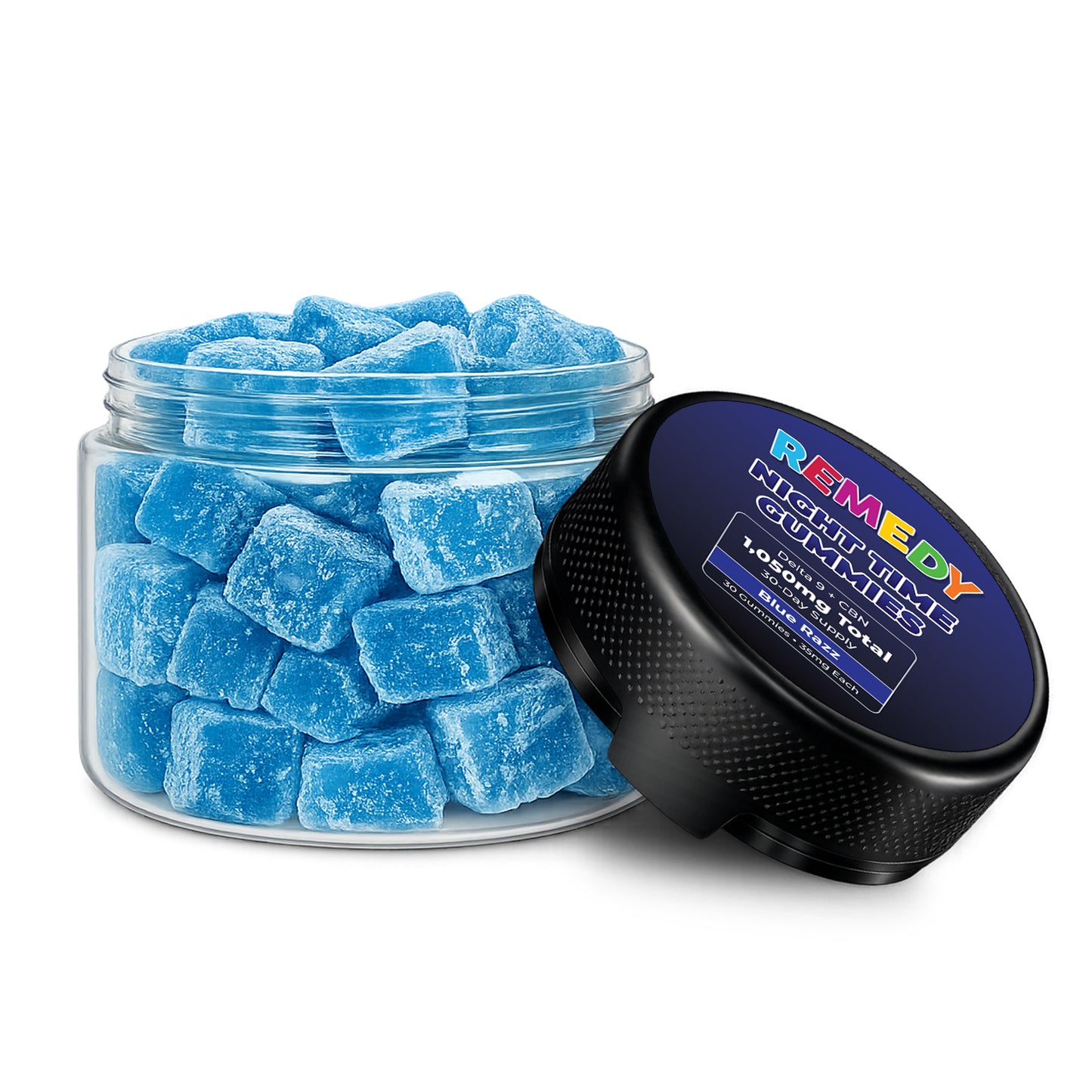 Night-Time Blue Razz Delta 9 + CBN 1,050mg Gummies