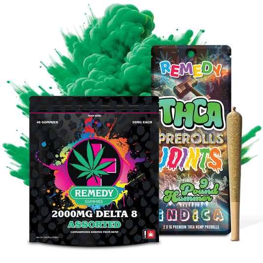 Buy 2 Delta 8 2000mg Gummy Bags Get THCA Pre-Rolled Joints FREE