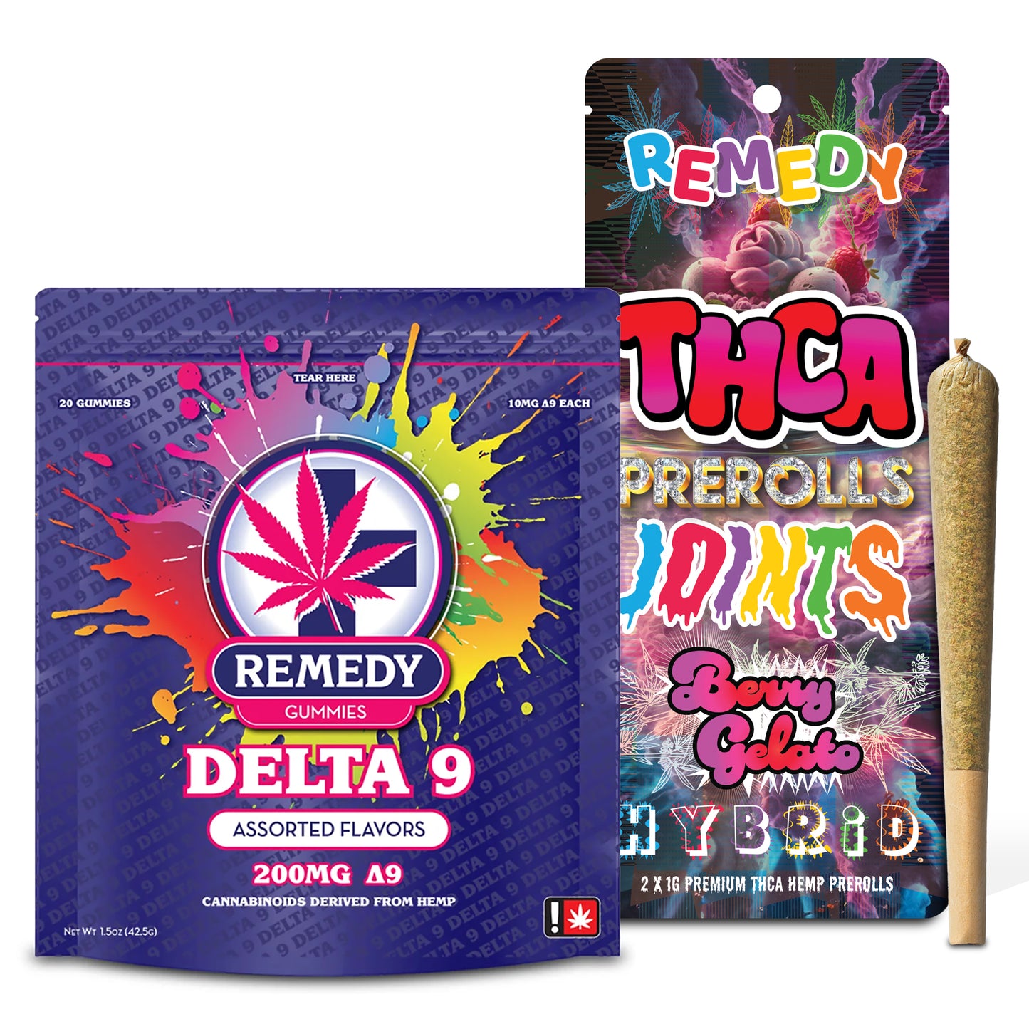 Buy Delta 9 200mg Gummies Get Berry Gelato THCA Pre-Rolled Joints For $5.00