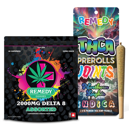 Buy 2 Delta 8 2000mg Gummy Bags Get Northern Lights THCA Pre-Rolled Joints FREE