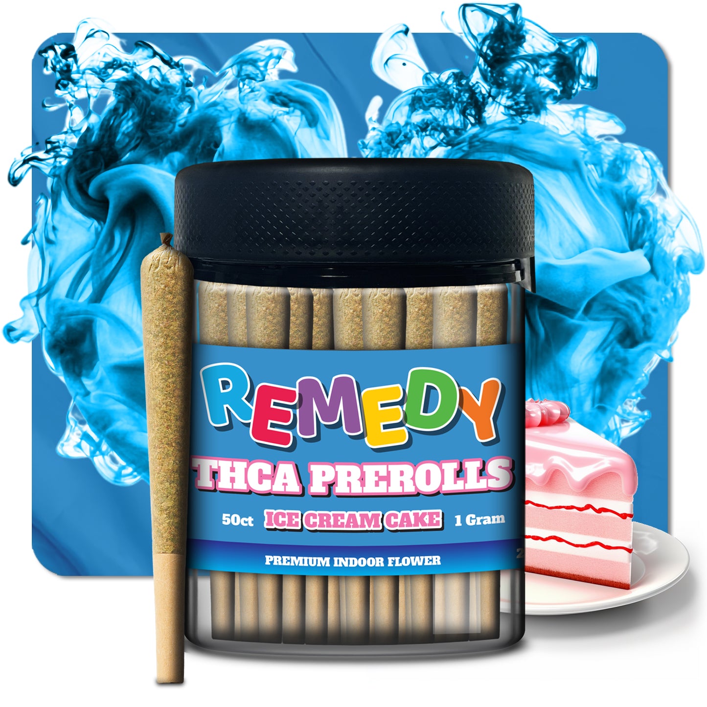 THC-A Pre-Rolls Joints 50 Pack - Ice Cream Cake